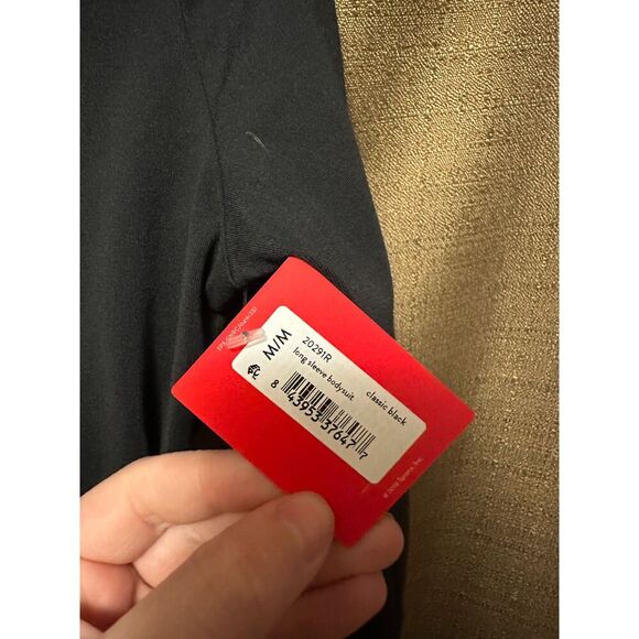 NWT Spanx Suit Yourself Long Sleeve Thong Bodysuit Classic Black Size Medium - Picture 3 of 6